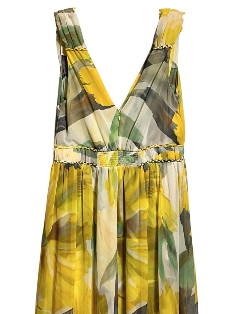 White House Black Market sleeveless braided floral maxi dress (blogger fav) 12 - Picture 7 of 14